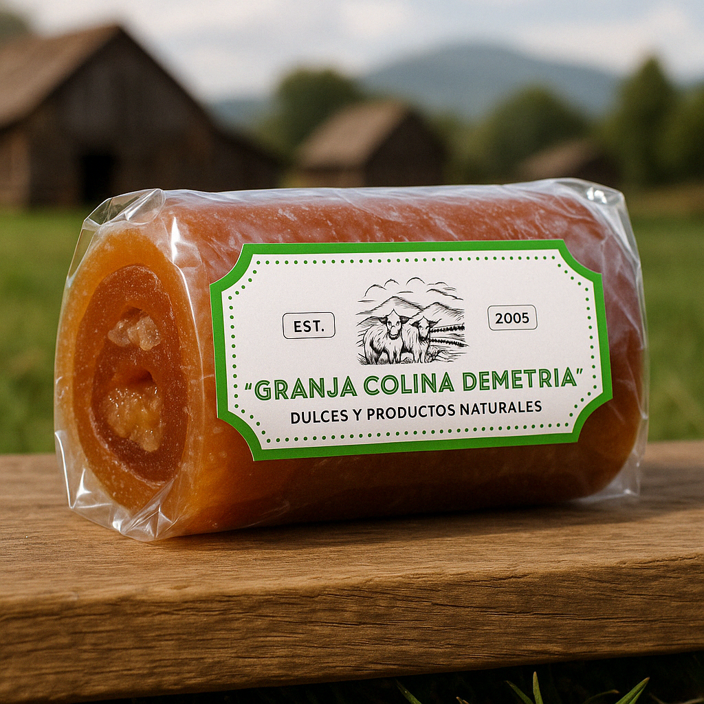 Rollos de ate de guayaba con dulce de leche (nuez)